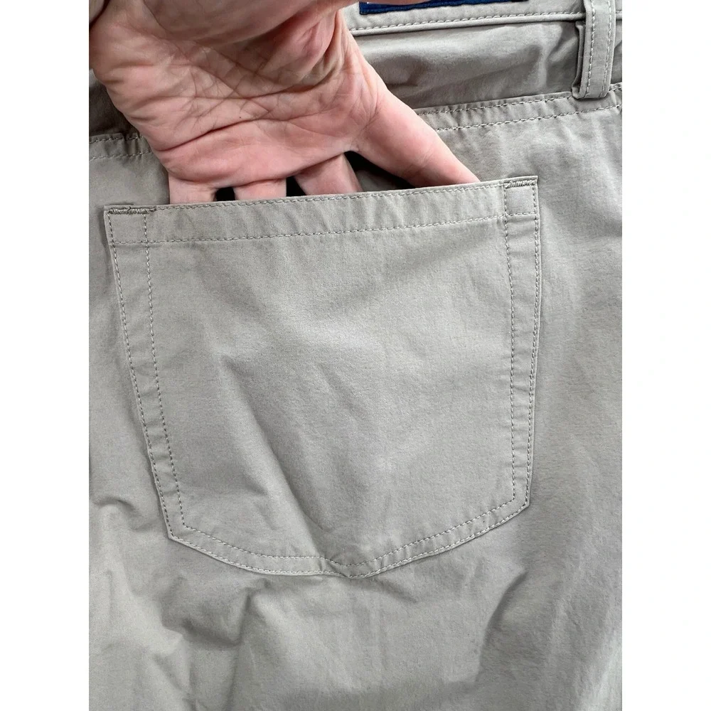Vineyard Vines Mens On The Go Pants Mens 38x30 Khaki Tan Performance Chino